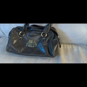 Laurel Burch cat brown leather purse